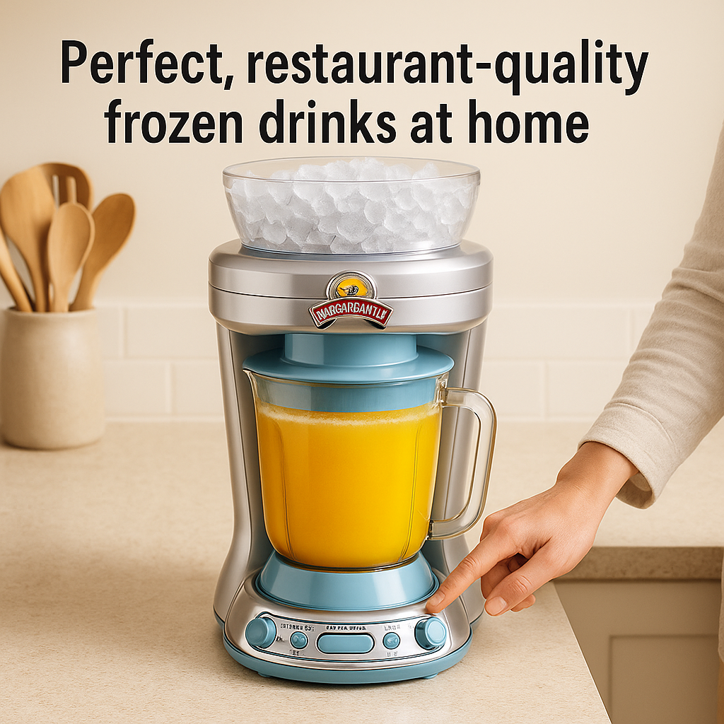 Margaritaville Frozen Drink Maker – 4 Modes, XL Ice Tank & Easy-Pour Fun!