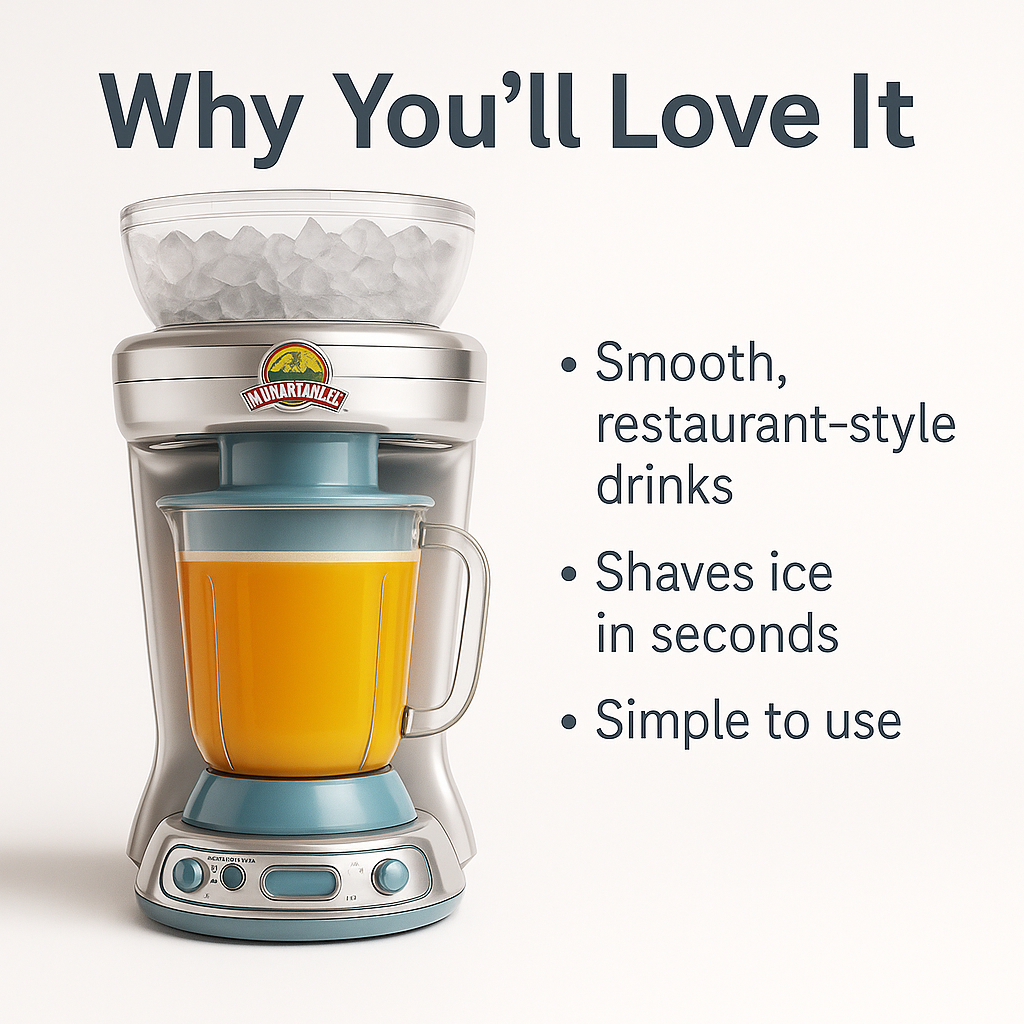 Margaritaville Frozen Drink Maker – 4 Modes, XL Ice Tank & Easy-Pour Fun!